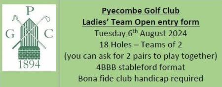 Pyecombe Golf Club Ladies Open